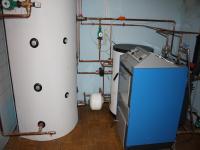Atmos 22kW kazán + puffertartály+ bojler